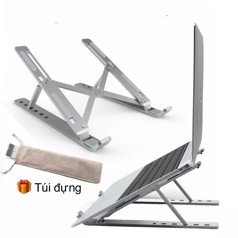 Giá đỡ laptop stand nhôm hỗ trợ tản nhiệt có thể gấp gọn chỉnh độ cao để laptop ipad macbook surface N3 D103 Vu Studio