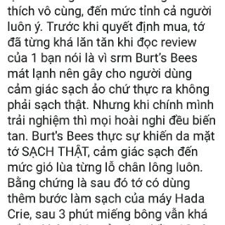 SỮA RỬA MẶT BURT'S BEES