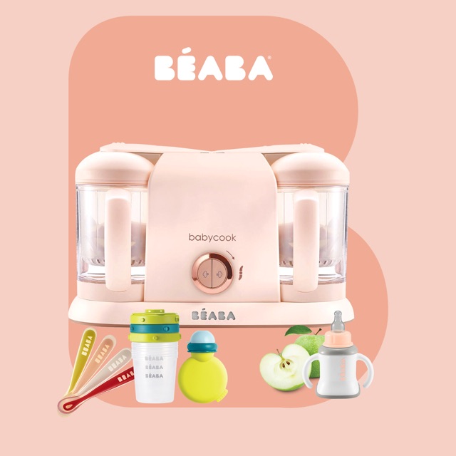 {BẢO HÀNH 1 NĂM} MÁY XAY HẤP ĐÔI BÉABA BABYCOOK 4IN1