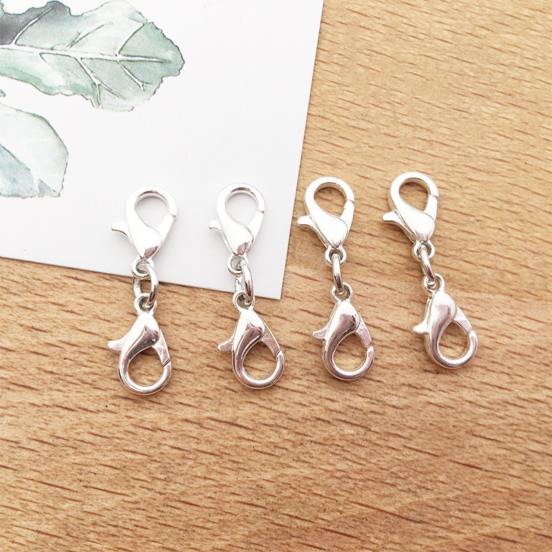 Set 10 Móc Khóa Hai Đầu Bằng Kim Loại Làm Trang Sức Thủ Công DIY