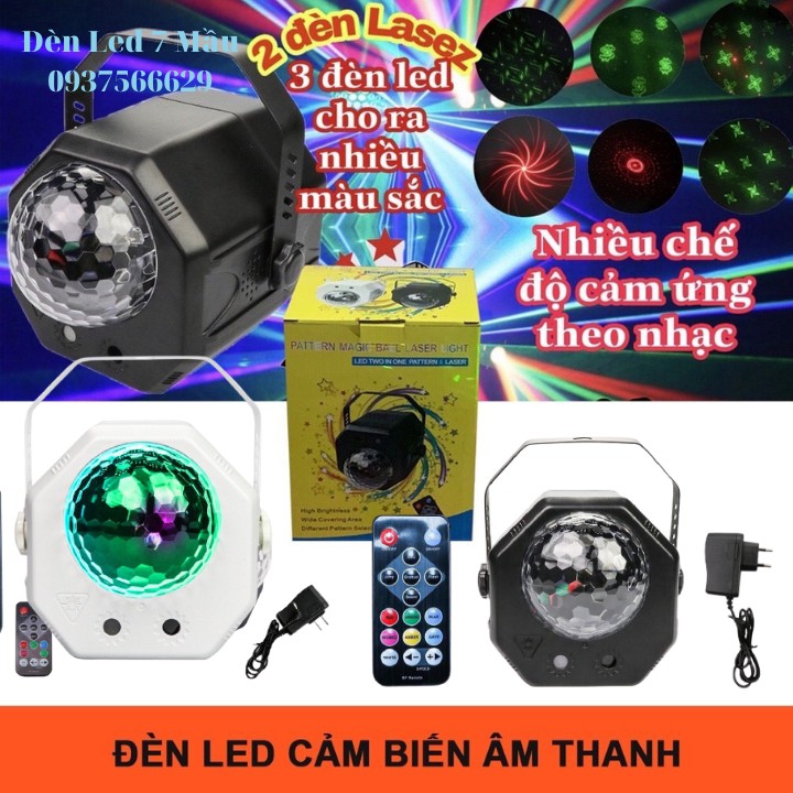 [ SALE OFF ] Đèn Sân Khấu 7 Màu 2in1 Cảm Ứng Theo Nhạc Dùng Cho Karaoke Bar Mini Phòng Bay - Magic Store SG