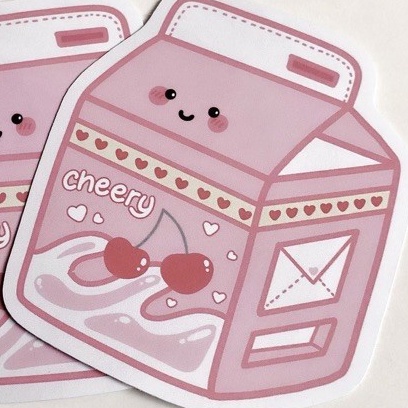 Tủ decor 3 Ngăn Mini bằng giấy Bìa cứng, Tủ đựng sticker hình Gấu , đám mây