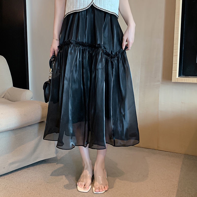 Set Áo Cardigan Ngắn Kẻ Sọc Caro Phối Chân Váy Lưng Cao Thời Trang Hè 2022 Trẻ Trung Cho Nữ