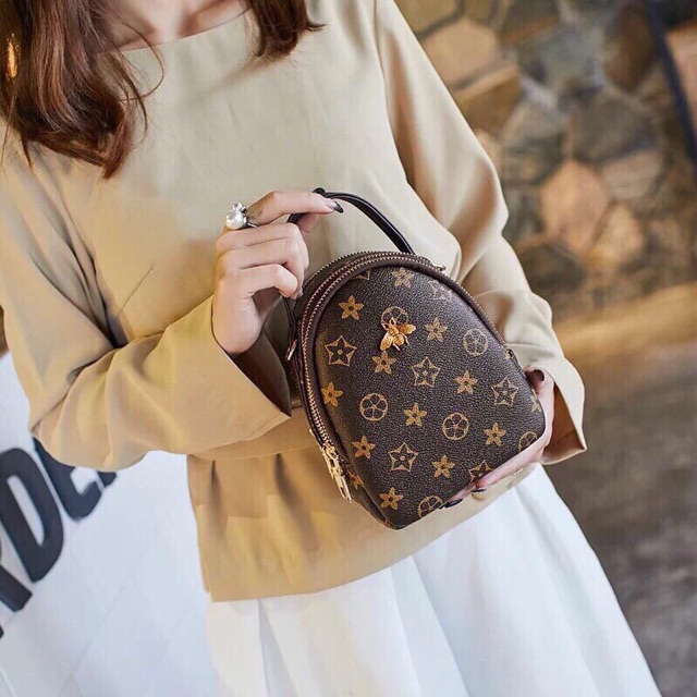 Túi đeo chéo con ong 🐝🐝🐝 hoa nâu