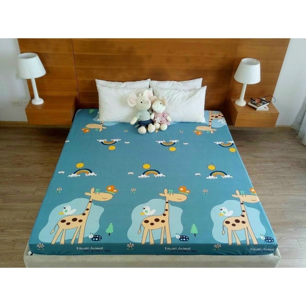 Ga Chống Thấm Cao Cấp Cotton Hàn Quốc, Ga trải giường chống thấm cho bé chất liệu cotton thoáng mát, không bí