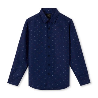 Áo sơ mi nam Galvin họa tiết dài tay chất cotton co giãn form ôm SMGV143 - Leo Vatino