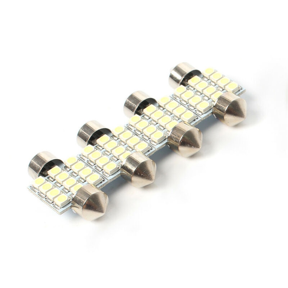 Set 13 Đèn LED SMD Ánh Sáng Trắng Siêu Sáng Gắn Trần Xe Ô Tô