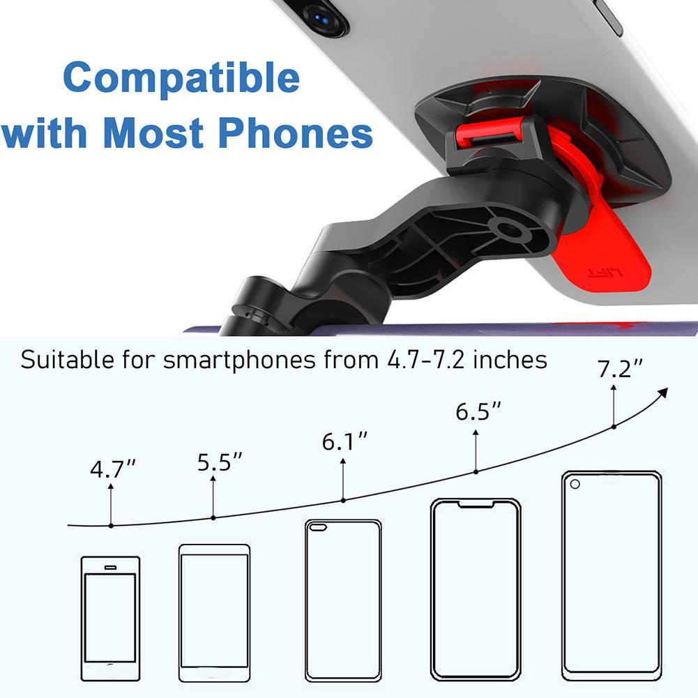 Bộ Giá Đỡ Điện Thoại Gắn Ghi Đông Xe Đạp Leo Núi Quad Lock Out Phone Kit V9C0