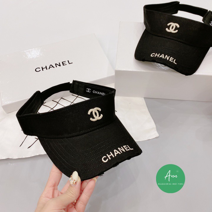 Mũ lưỡi trai nửa đầu CHANEL, kiểu dáng thời trang, màu sắc basic dễ dàng phối đồ, mũ phù hợp cả nam và nữ