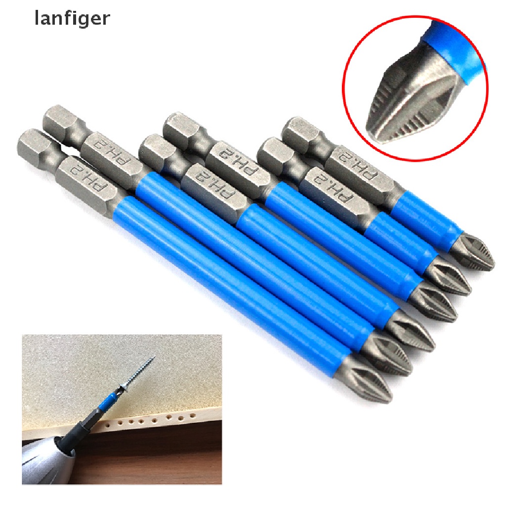 Đầu Tua Vít Điện Từ Tính Chống Trượt 1 / 4 "PH2 EN