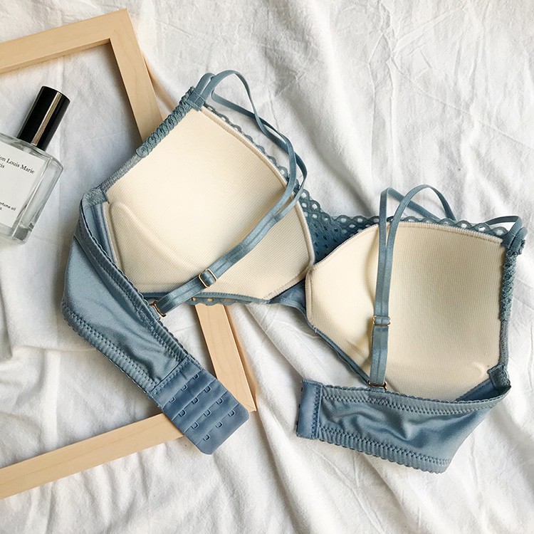 Bộ đồ lót ren đáp chéo Angle's Wing siêu ngọt ngào quyến rũ, áo ngực ren nữ A/R076 | BigBuy360 - bigbuy360.vn