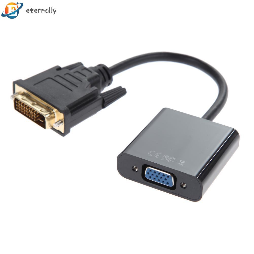 eternally 1080P DVI-D 24+1 to VGA HDTV Converter Monitor Cable for PC Display Card