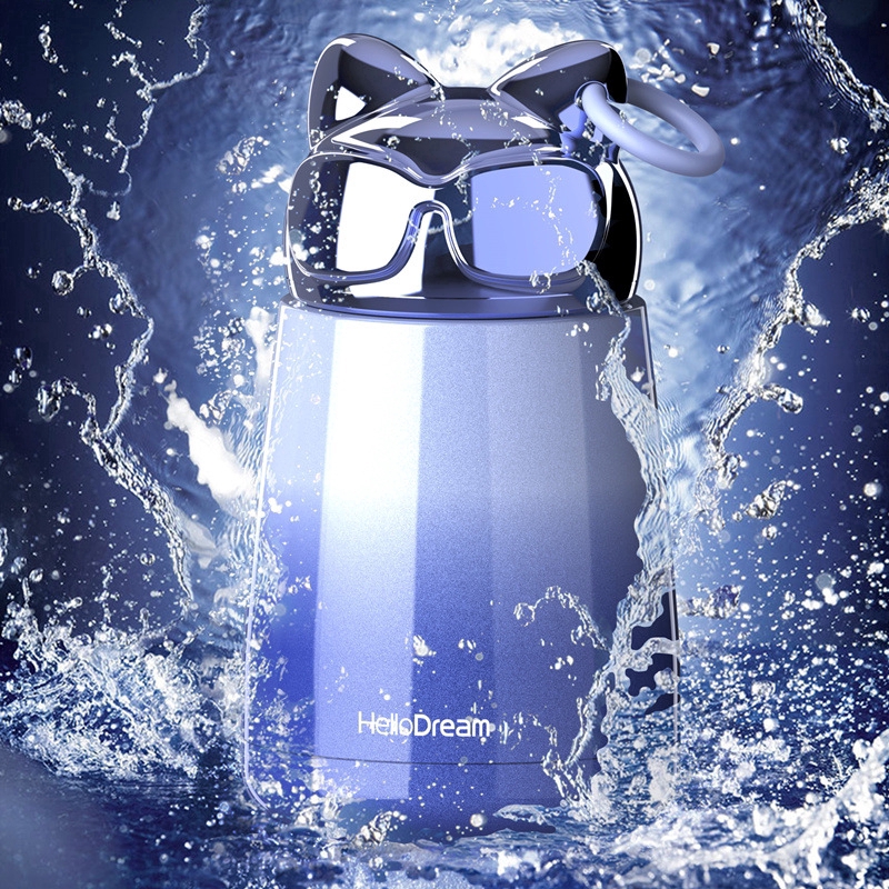 Sunglasses Cat Mug Thermos 304 Stainless Steel Insulated Student Cup Travel Vacuum Flasks Gift