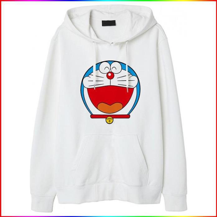 🎁 HOT- Áo Hoodie In Hình Doremon - Áo khoác nỉ da cá form suông rộng có mũ unisex | Xưởng áo thun giá sỉ - siêu sốc 💖