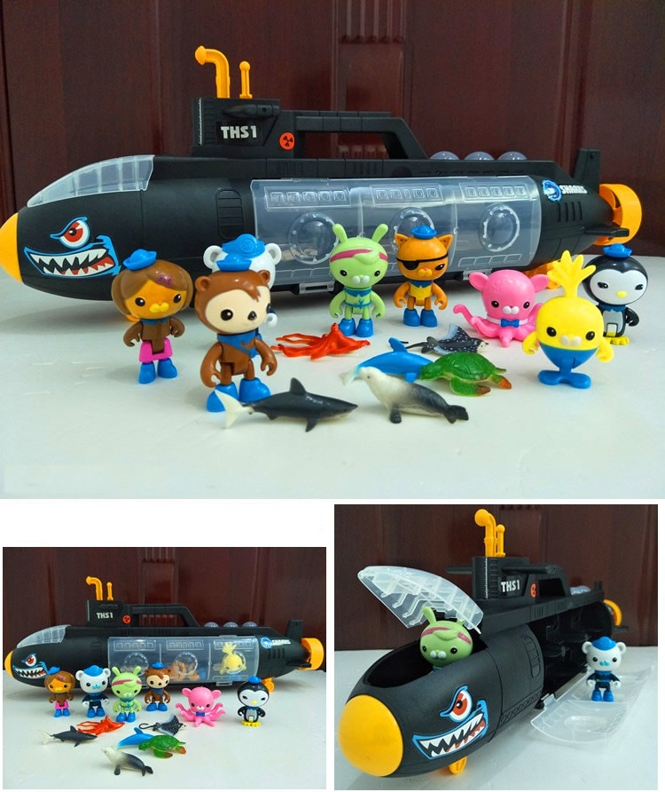 Mô Hình Tàu Ngầm 55cm Kèm 8 Mô Hình Nhân Vật Phim Hoạt Hình Octonauts