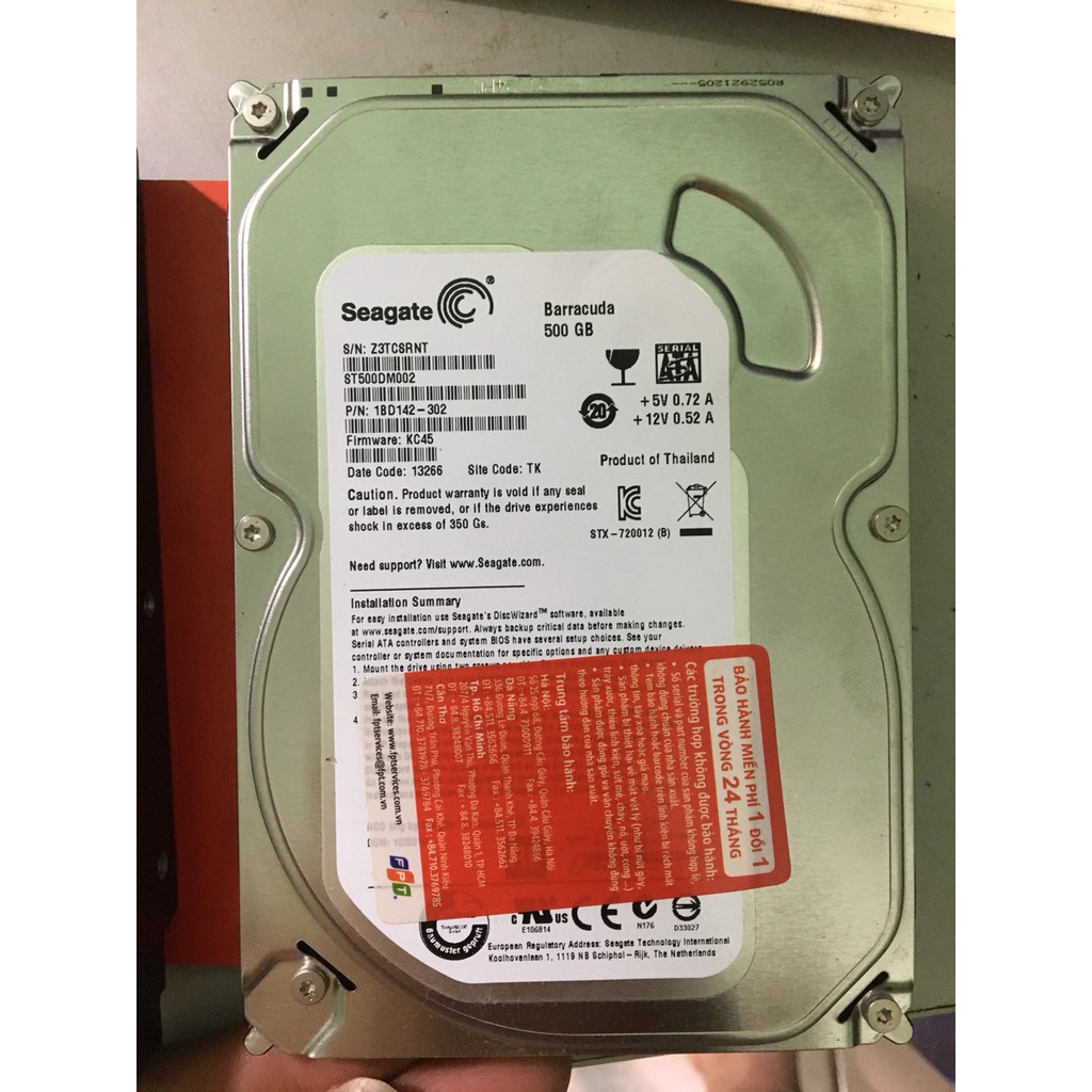 HDD ổ cứng máy bàn 1TB 500G các loại hàng chuẩn bóc máy - Tặng kèm cáp Sata