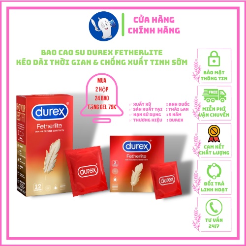 , Bao cao su Durex Kéo dài Thời Gian, Chống Xuất Tinh Sớm