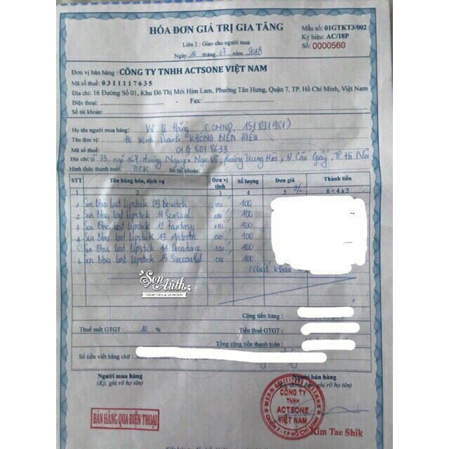 Son kem lì Bbia Last Velvet Lip Tint Version