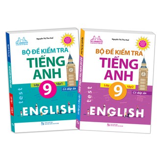 Sách - Combo Bộ đề kiểm tra tiếng Anh lớp 9 (trọn bộ 2 tập)