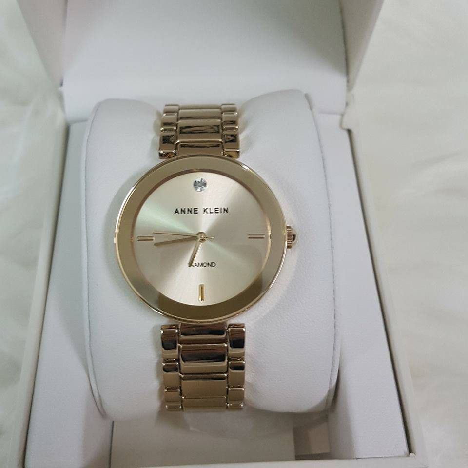 ĐỒNG HỒ NỮ Anne Klein DIAMOND Gold AK/1362CHGB