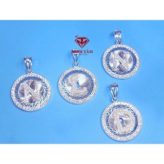 Mặt dây chuyền nam hình chữ cái mẫu bạc ta Minh Tâm Jewelry