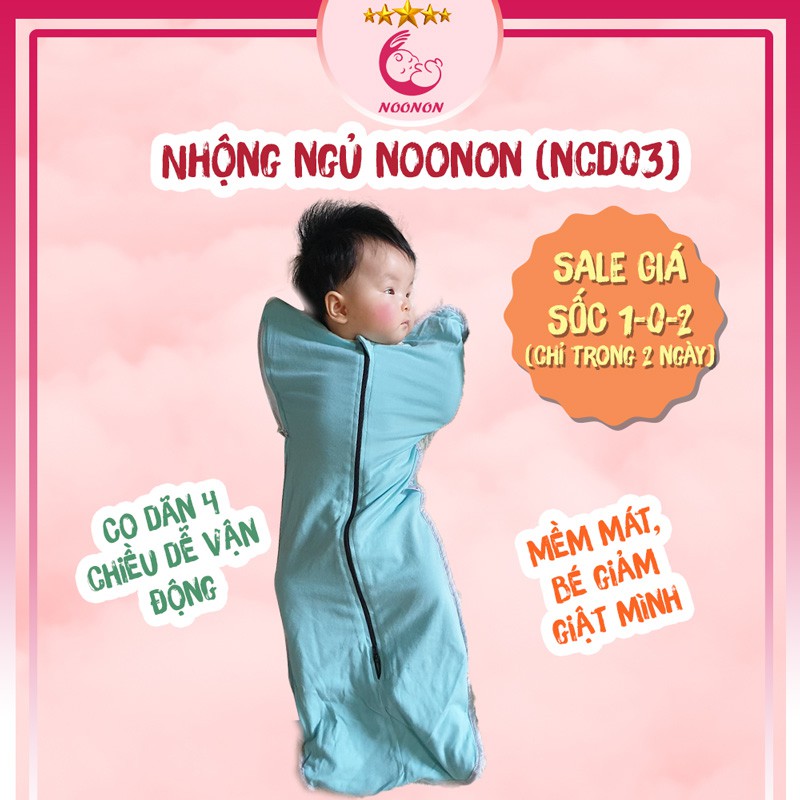 Nhộng Chũn Giá Rẻ 𝑭𝑹𝑬𝑬𝑺𝑯𝑰𝑷 Quấn Chũn Giúp Bé Ngủ Ngon, Cho Bé Tới 6 Tháng (Mã NCD03)