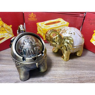 Gạt tàn Voi mạ vàng Hoàng Gia