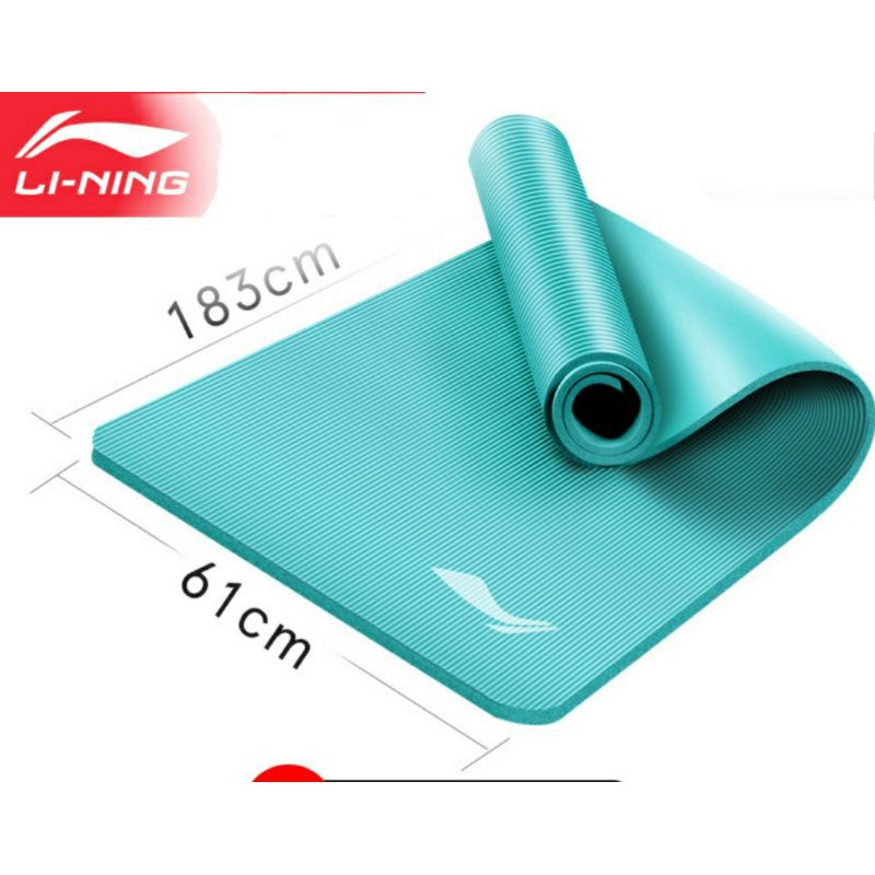 Thảm Tập Yoga Li ning [Sẵn] Chính Hãng Chất Liệu Caosu Non Mềm Mại Chống Trơn Trượt