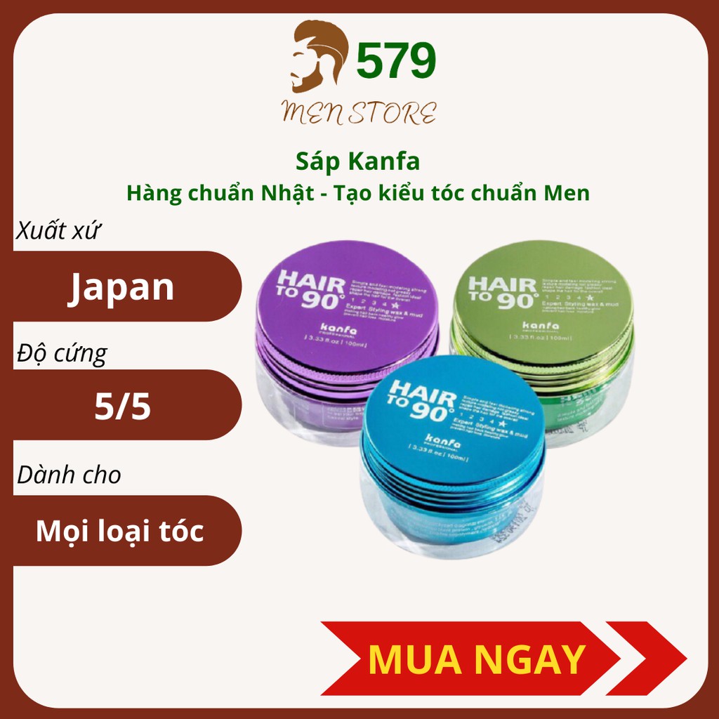 Sáp vuốt tóc nam Kanfa 100ml - Sáp vuốt tóc Kanfa còn dùng được cho nữ, phù hợp mọi loại tóc.