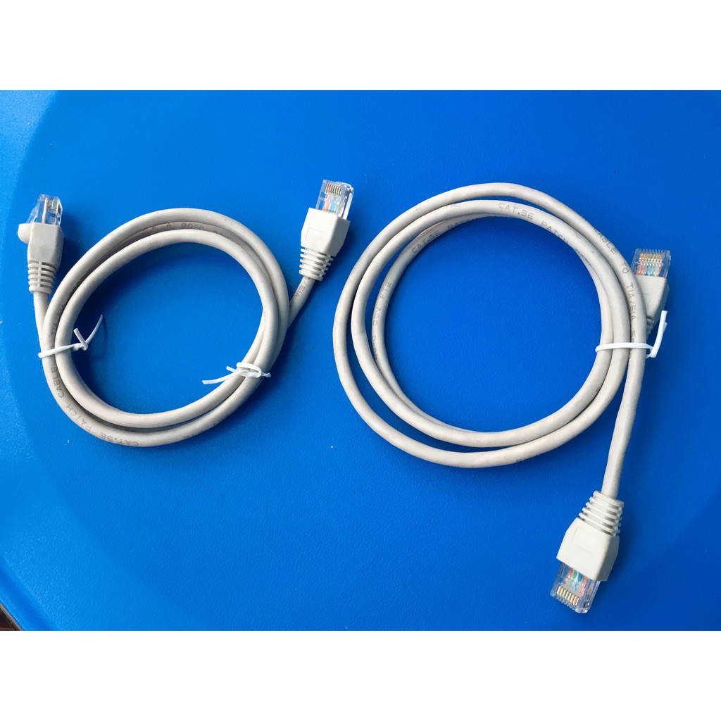 Cáp mang cat5e dài 1m đúc sẵn, màu xám
