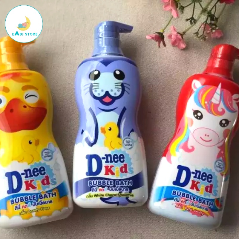 Sữa tắm cho bé, Sữa tắm gội Dnee Kid hình thú 400ml - Babi Store