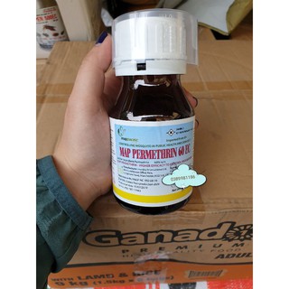 Thuốc diệt muỗi, côn trùng Permethrin 60EC( chai 200ml)