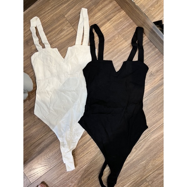 [Vana shop] bodysuit cổ v chất thun linen đẹp