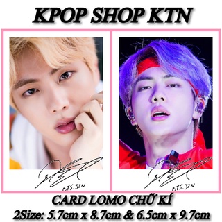 Sét card chữ kí jin bts