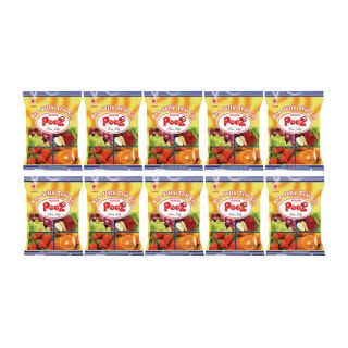 Combo 10 gói kẹo Jelly pooz hương trái cây tổng hợp 100g