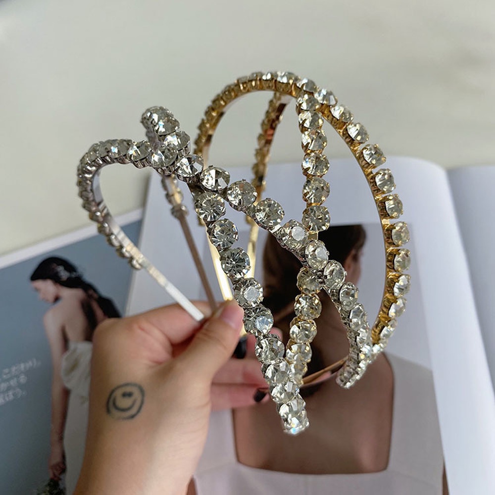 Băng đô hợp kim đính đá xinh xắn dành cho nữ