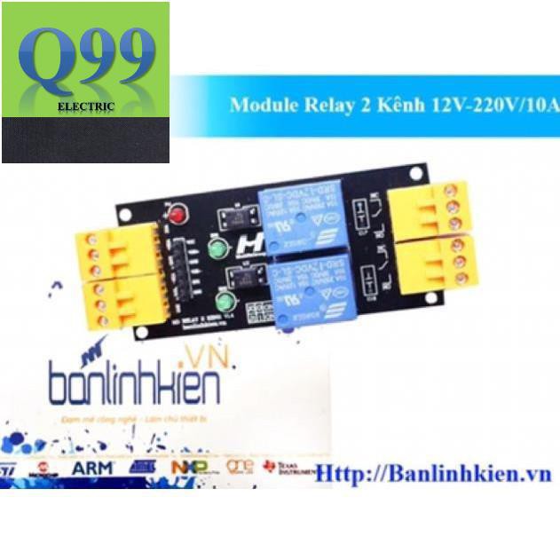 [Giá sốc] Module điều khiển thiết bị qua ReLay 2 Kênh 5V , 12V , 24V 10A