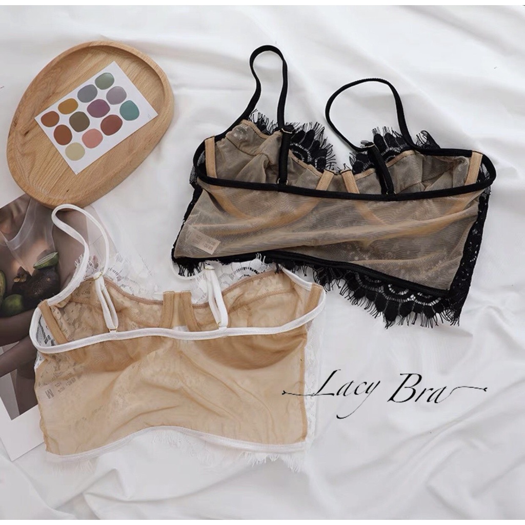 [Mã FAMARAL1 giảm 10K đơn 50K] Áo Bra Ren Mỏng Có Gọng Nâng Ngực Kiểu Dáng Xuyên Thấu - AL30 | BigBuy360 - bigbuy360.vn