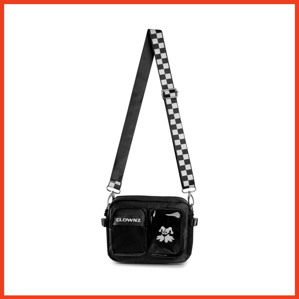 Túi đeo chéo ClownZ v4 thời trang nam nữ đi chơi đi du lich đen giá rẻ