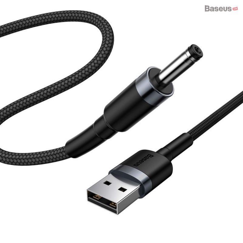 Cáp sạc Baseus Cafule USB to 3.5mm sạc 5V/2A hỗ trợ quạt mini, đèn bàn, thiết bị âm thanh, dài 100cm