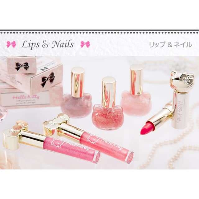 (SALE300k -->150k ) Son lì có dưỡng môi lên màu đỏ và hồng xinh bản Hello Kitty Nhật Bản | BigBuy360 - bigbuy360.vn