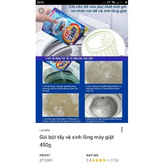 BỘT TẨY VỆ SINH LỒNG GIẶT