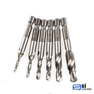 Bộ 6 mũi khoan và taro ren trong m3-m10