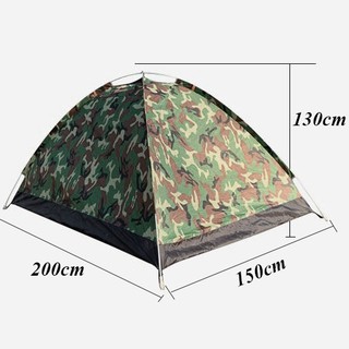 Lều Cắm Trại Vải Dù Rằn Ri