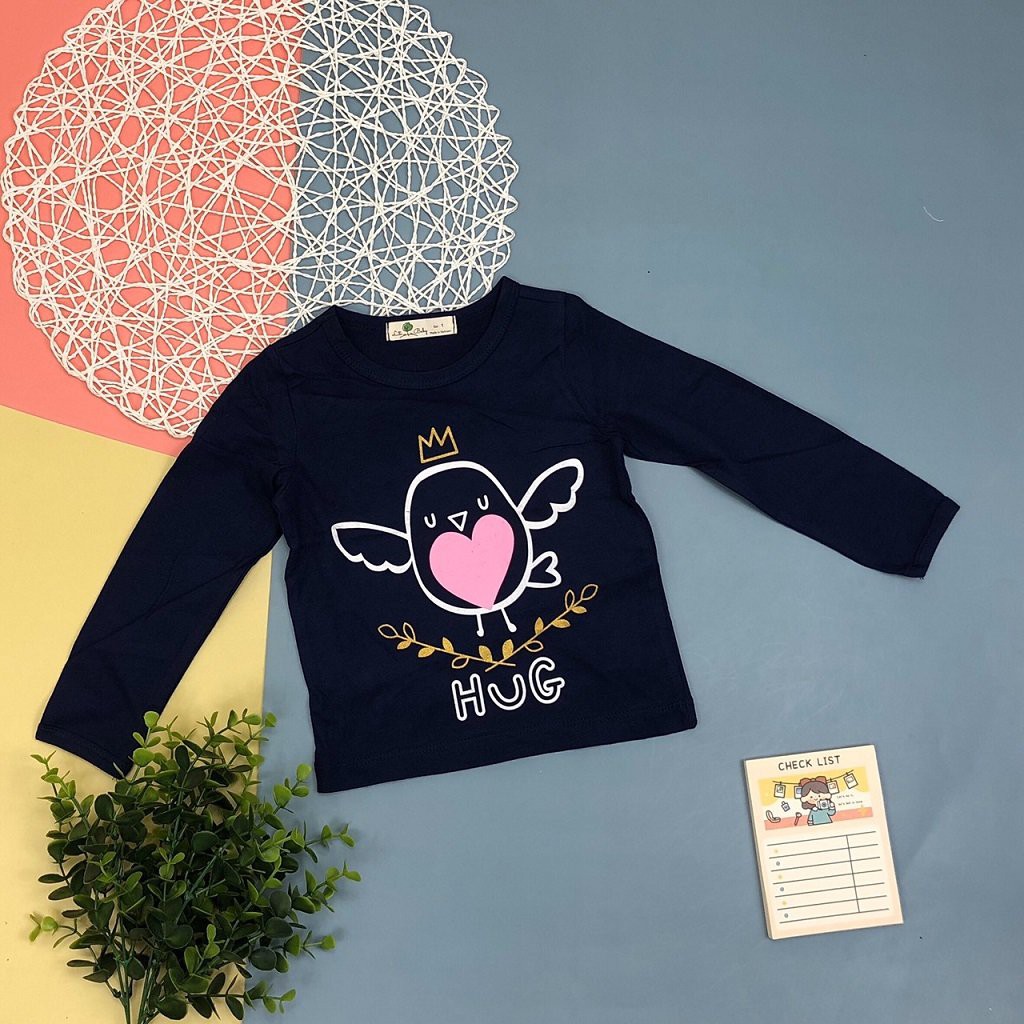 Áo dài cho bé gái, áo thu đông bé gái, áo thu đông cho bé, size 1-5 tuổi - SUNKIDS1