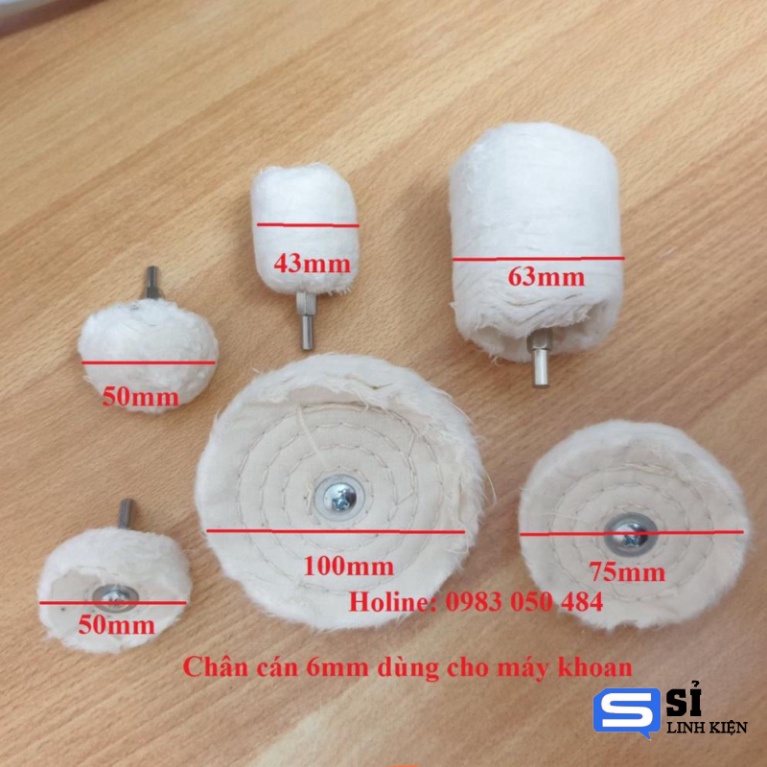 Bánh xe vải bông đánh bóng xe, kim loại, gỗ Resin hoặc sáp đánh bóng kim sản phẩm gỗ đá đa năng