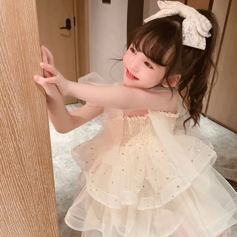 Đầm Công Chúa Nhiều Tầng Phong Cách Phương Tây Ngọt Ngào Mùa Hè Cho Bé Gái