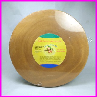 Sale Thớt gỗ cây tự nhiên tròn dày - 28cm không lên dầm km