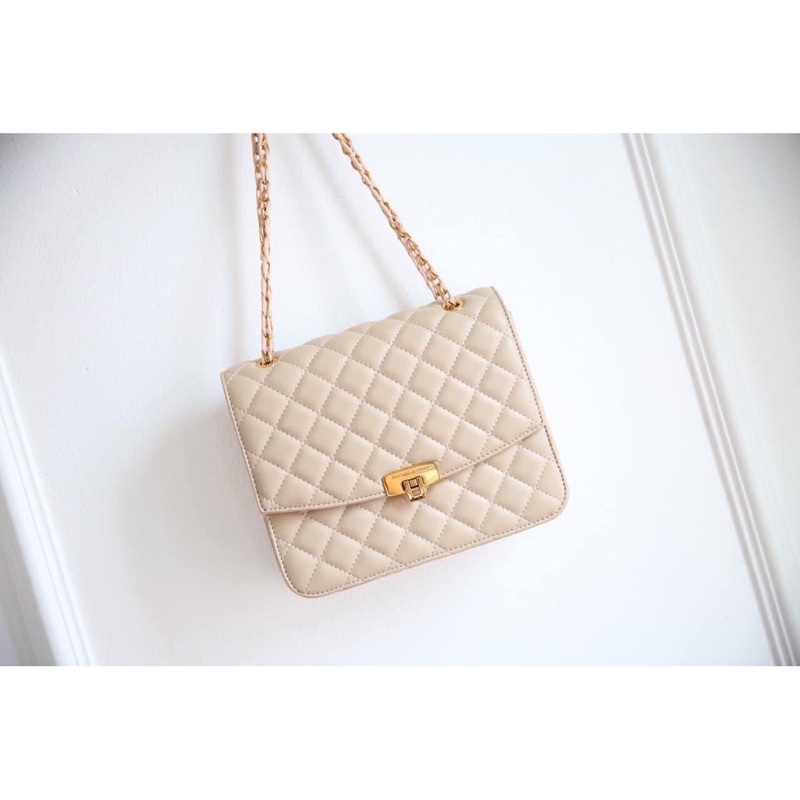 Túi C.N.K Nữ Đeo Chéo Khoá Gập, Túi Xách Nữ Đeo Vai Trần Trám