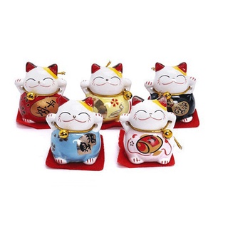 Sét 5 chú mèo Nhật Bản Maneki Neko - luôn mang may mắn và hạnh phúc đến cho mọi nhà